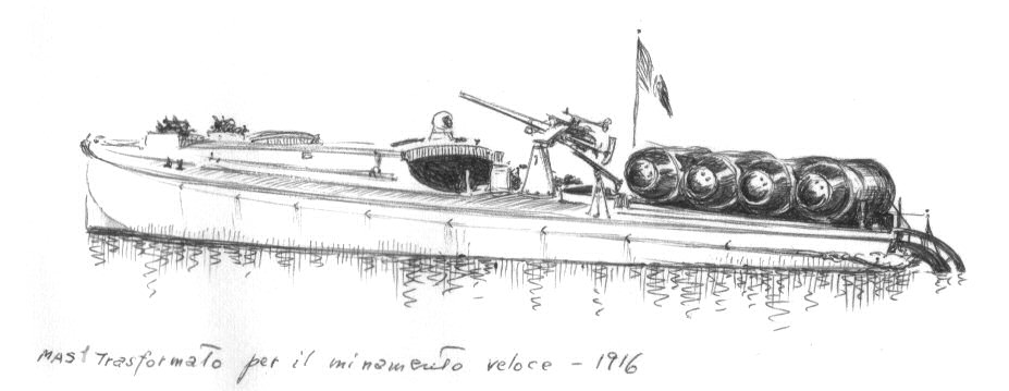 1916 - MAS trasformato per minamento veloce